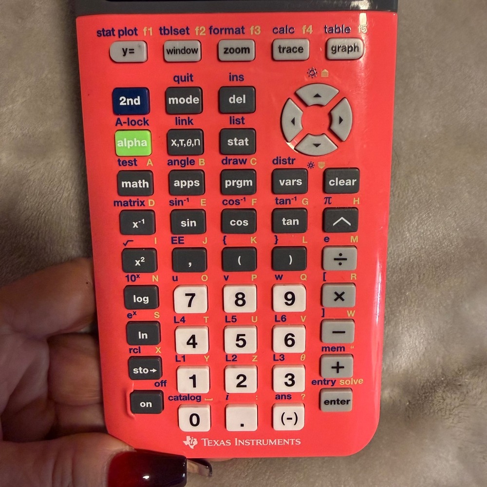 Texas Instruments TI-84 Plus CE Graphing Calculator Hot Pink, Works Great - Picture 6 of 10
